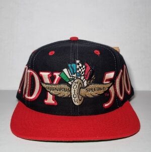 NWT Vintage 90s Indy 500 Racing Indianapolis Motor Speedway Hat Cap Snapback 🔥